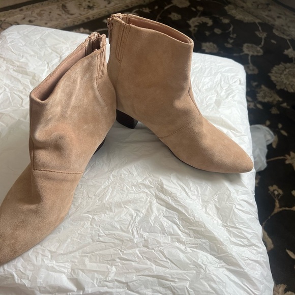 Coach Tan Suede  Ankle Boots - Picture 4 of 12